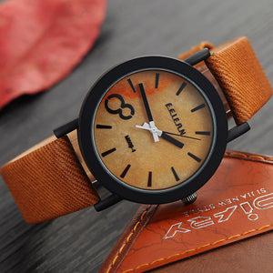 6 Colors Luxury Fashion Quartz Watches Men's Casual Wooden Color Leather Strap Watches Male Wood Wristwatch Relogio Masculino
