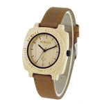 Men's Natural Wooden Wristwatch Wood Quartz Watch  + Box