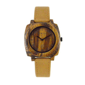 Men's Natural Wooden Wristwatch Wood Quartz Watch  + Box