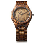 LeeEv Mens Watches Fashion All Zebra Wood Quartz Watch for Male Casual relojes homme Luminous Pointer Wristwatches EV1918