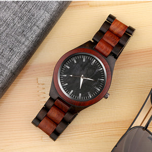 Top Fashion Wood Watches Unique Wooden Watch Men Watch Popular Luxury Full Wood Men's Watch Clock saat relogio masculino reloj