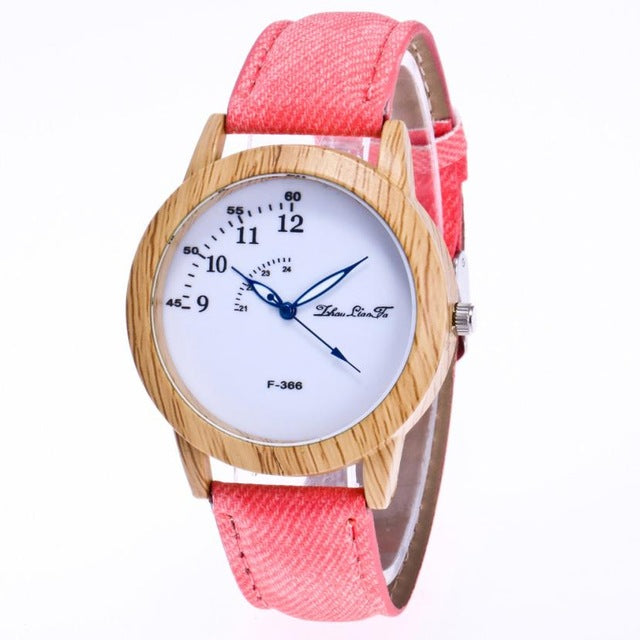 2018 Watch Women Luxury Brand Stainless Steel Fashion Ladies Watch Wooden Wristwatch Classic Casual Watches With Leather Gifts